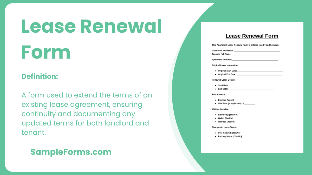 lease renewal form