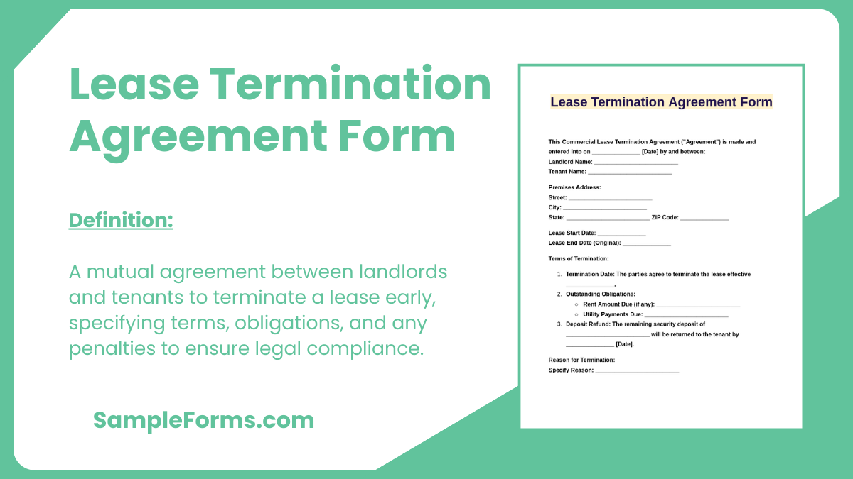 lease termination agreement form