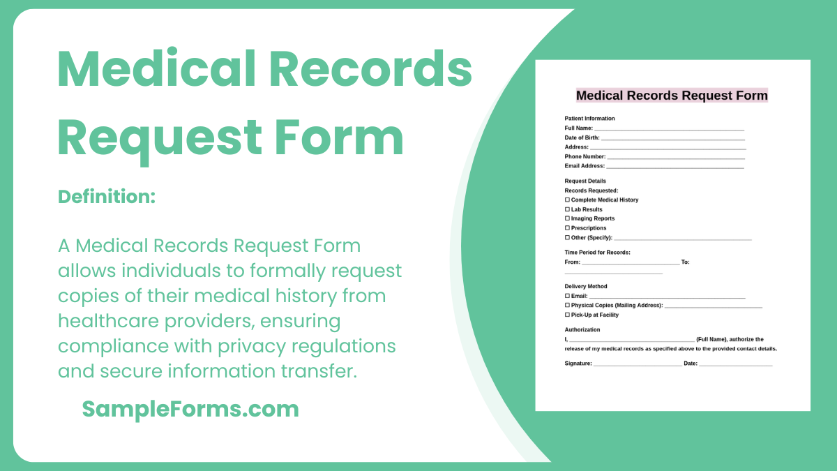 medical records request form