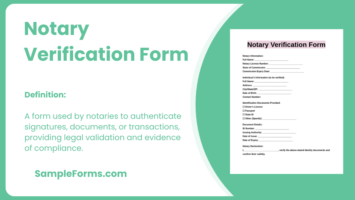 notary verification form