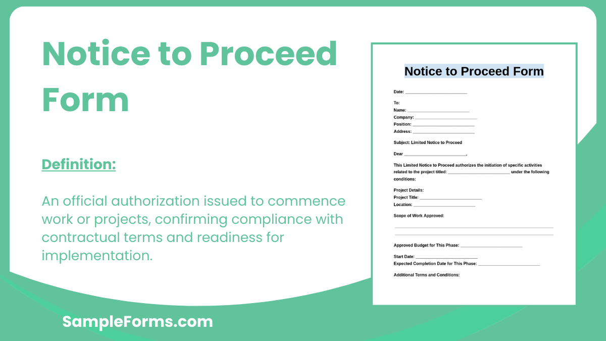 notice to proceed form