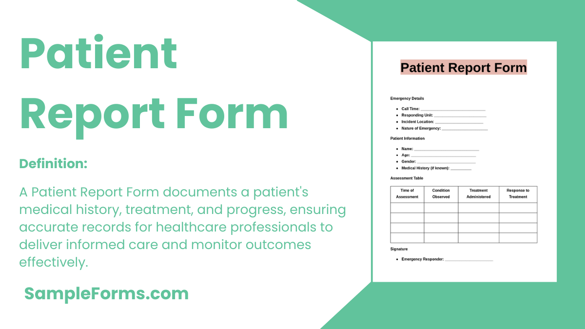 patient report form