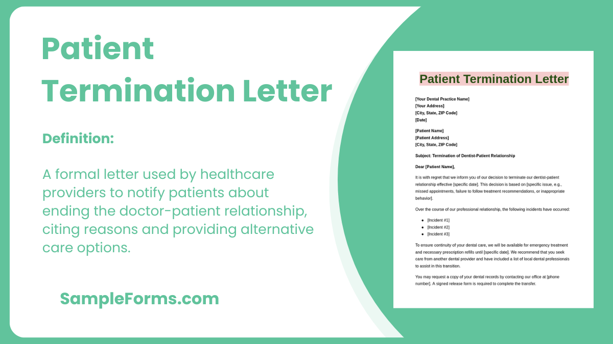 patient termination letter