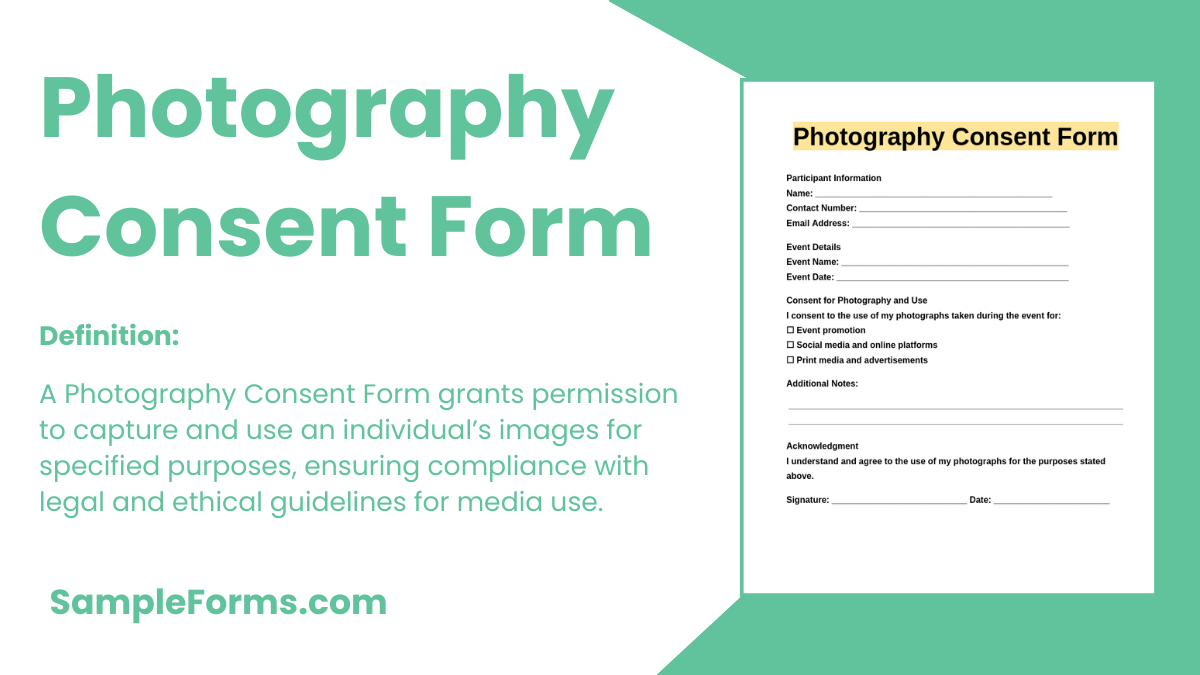 photography consent form