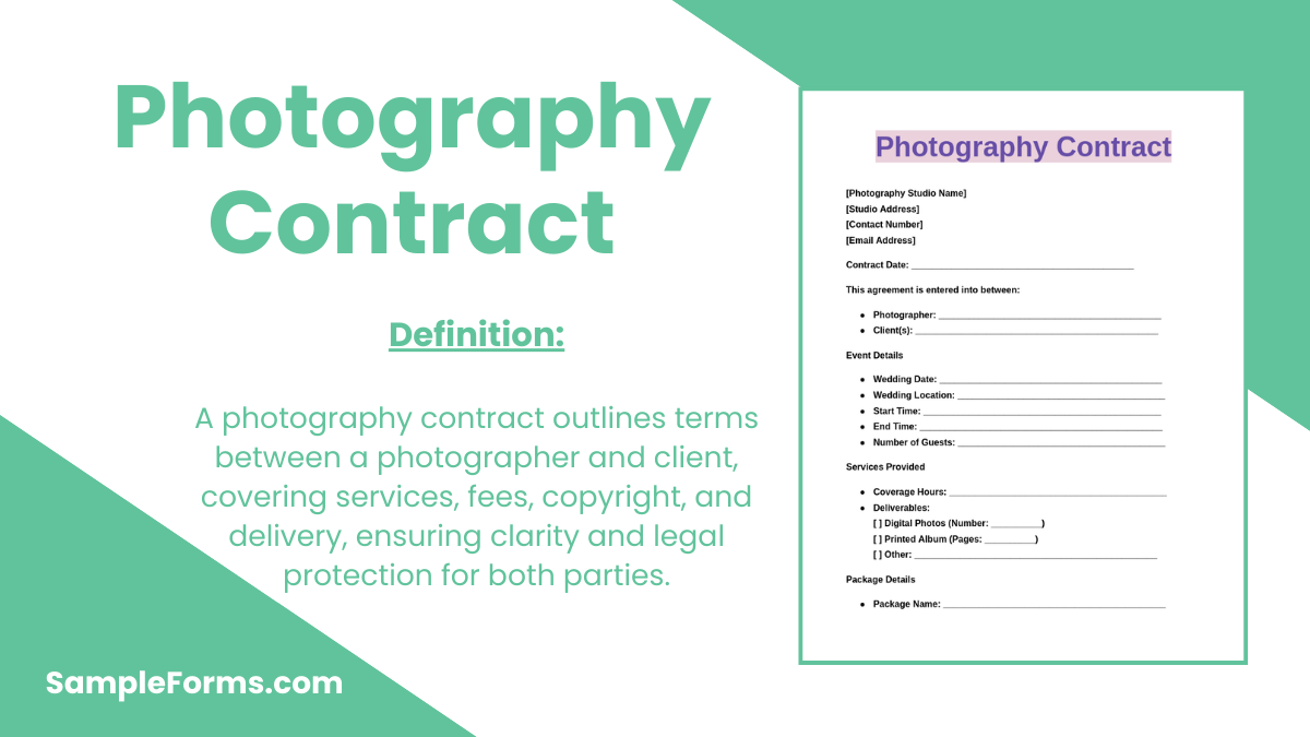 photography contract