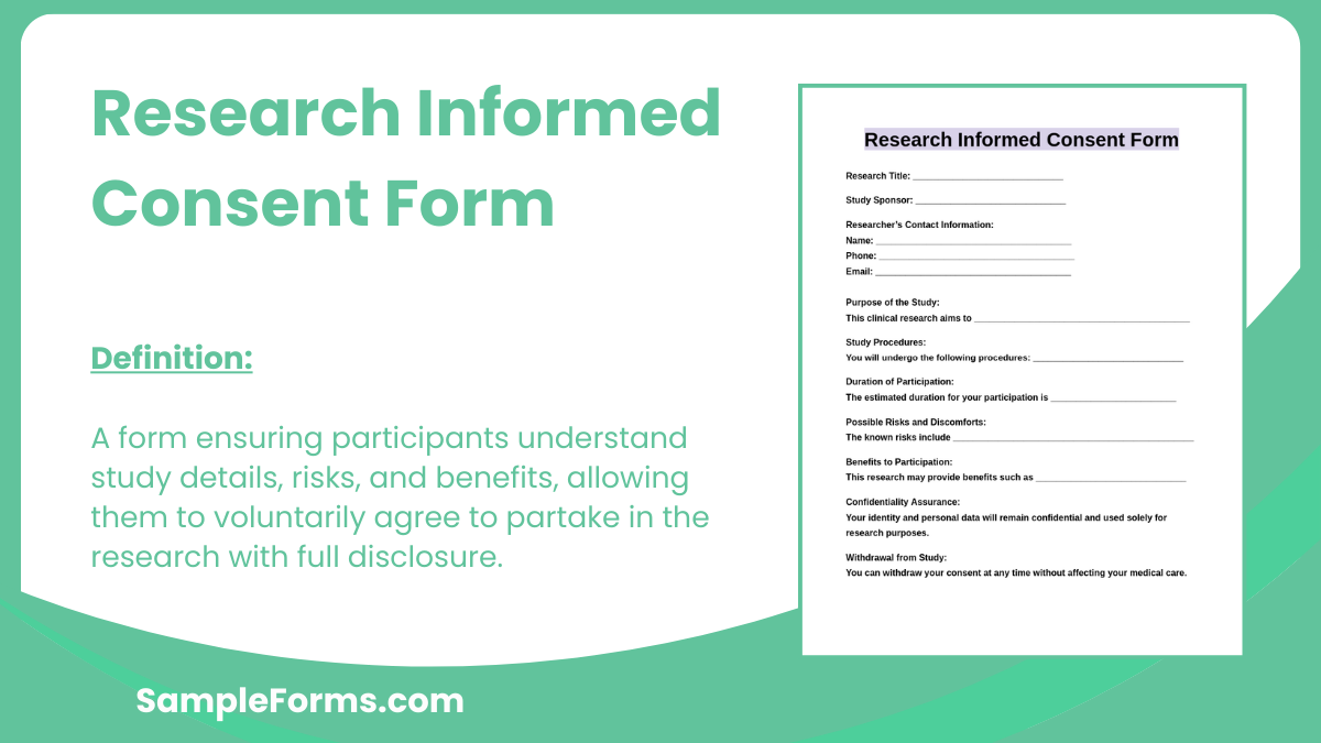 research informed consent form