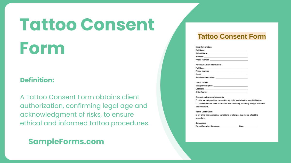 tattoo consent form