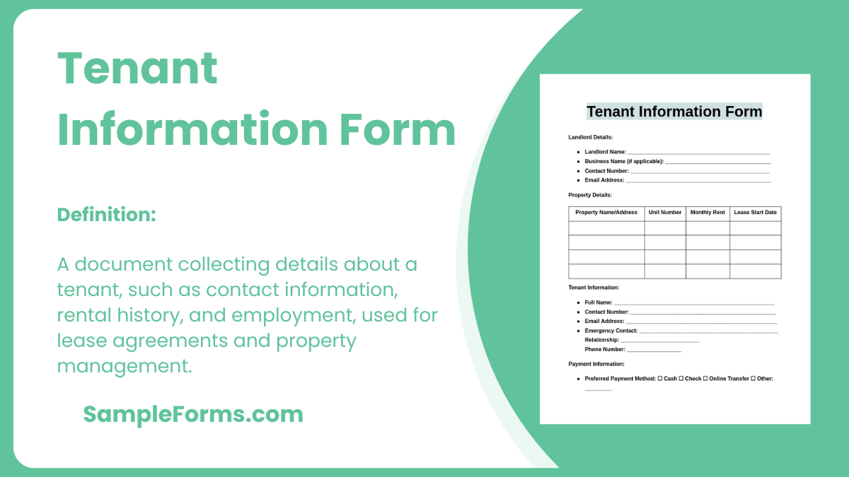 tenant information form