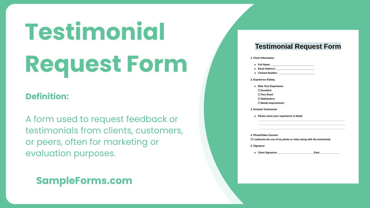 testimonial request form