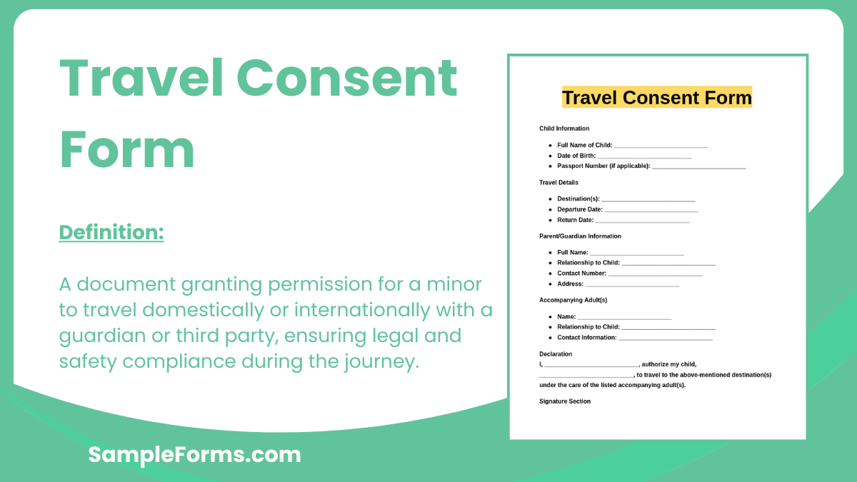 travel consent form