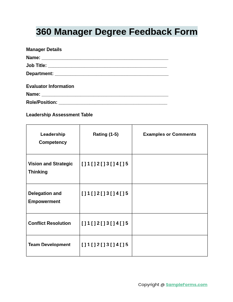 360 manager degree feedback form