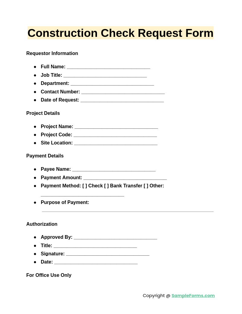 FREE 14+ Check Request Form Samples, PDF, MS Word, Google Docs, Excel