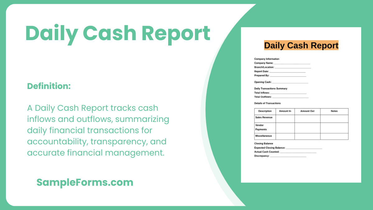 daily cash report