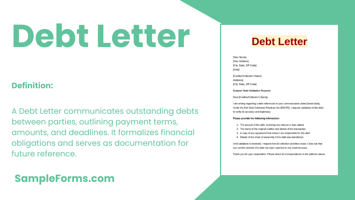 debt letter