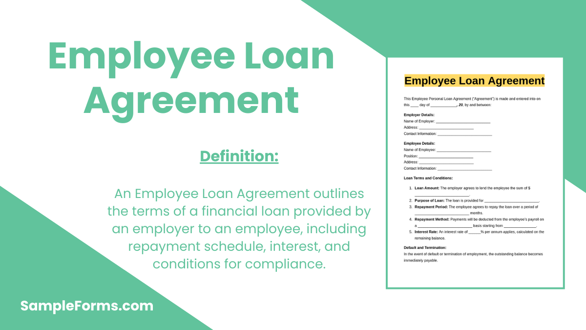 employee loan agreement