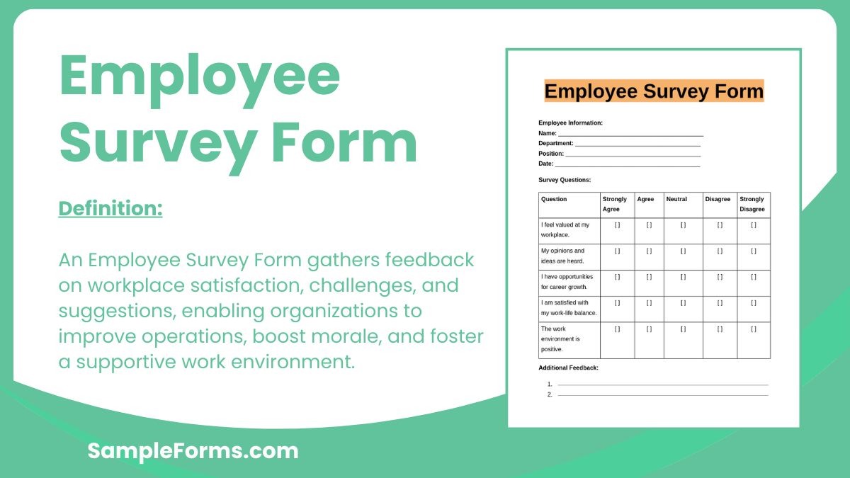 employee survey form