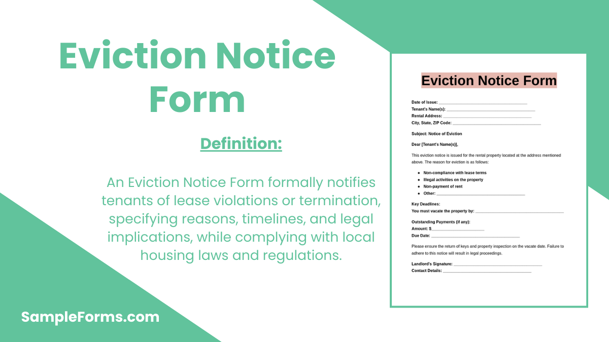 eviction notice form