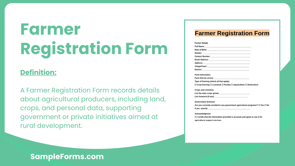 farmer registration form