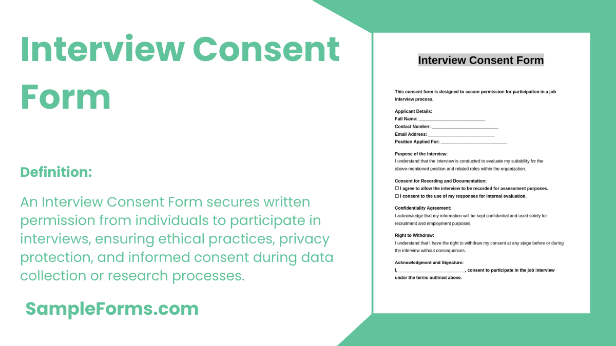 interview consent form