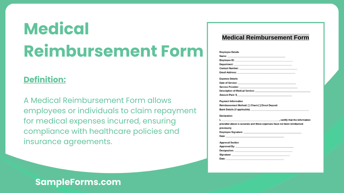 medical reimbursement form