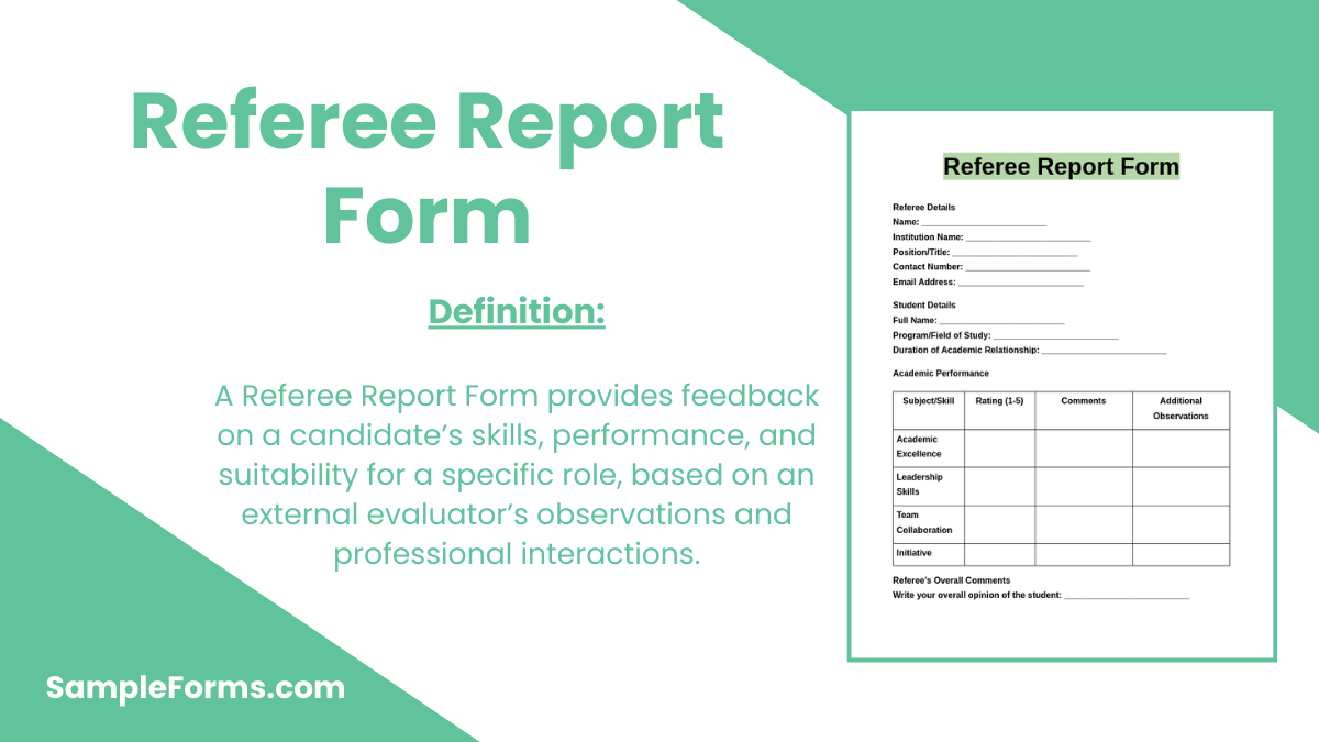 referee report form