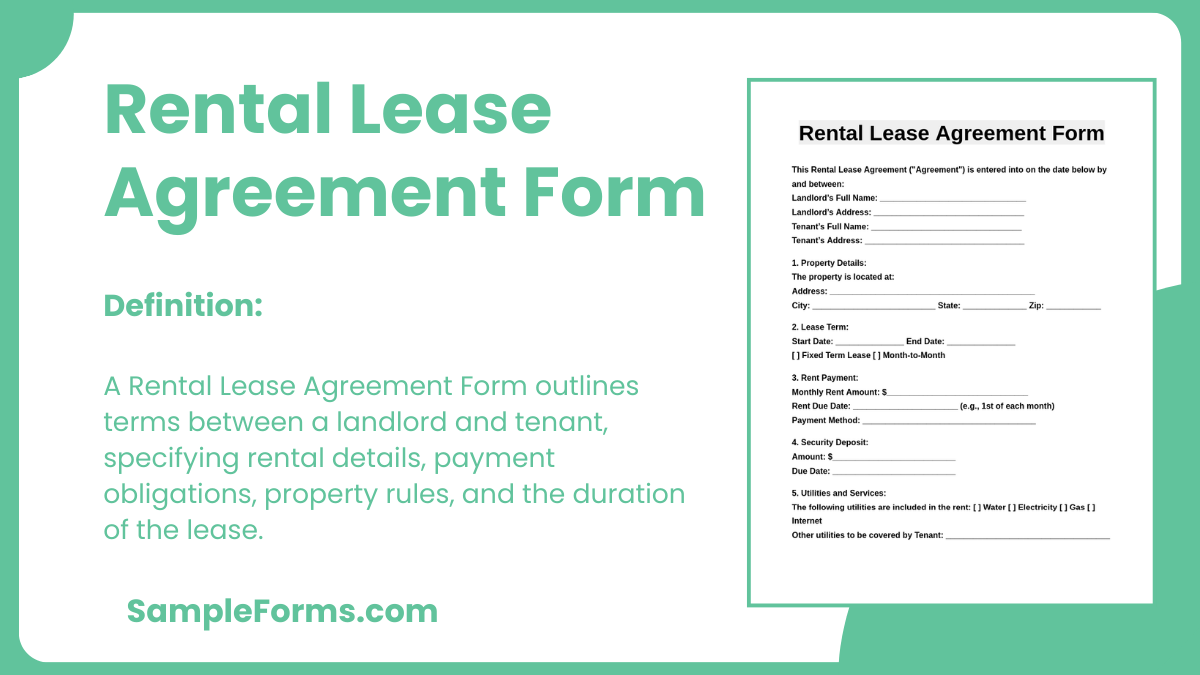 rental lease agreement form