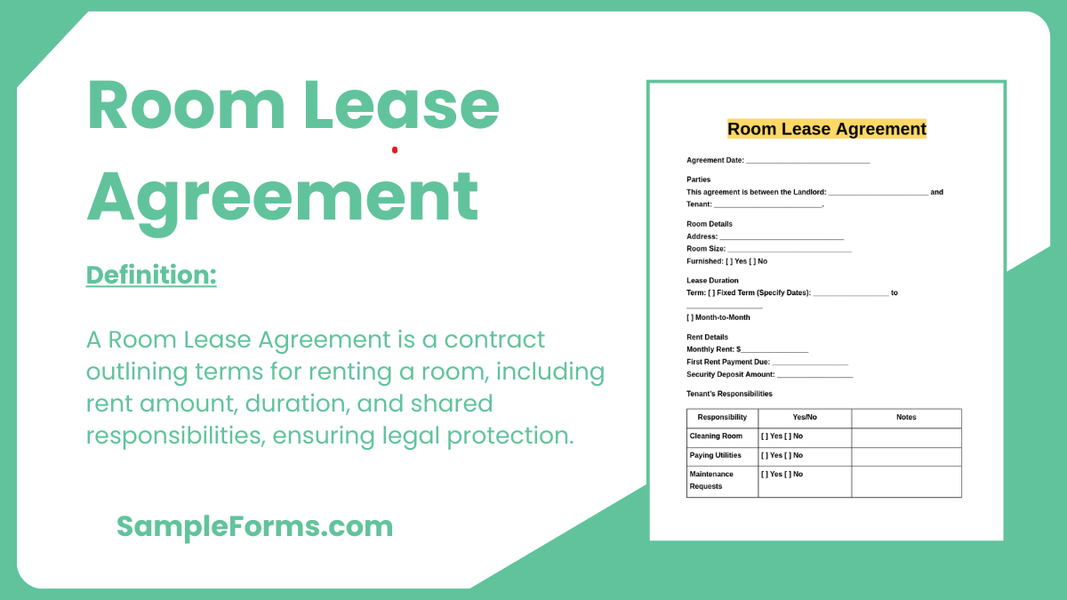 room lease agreement