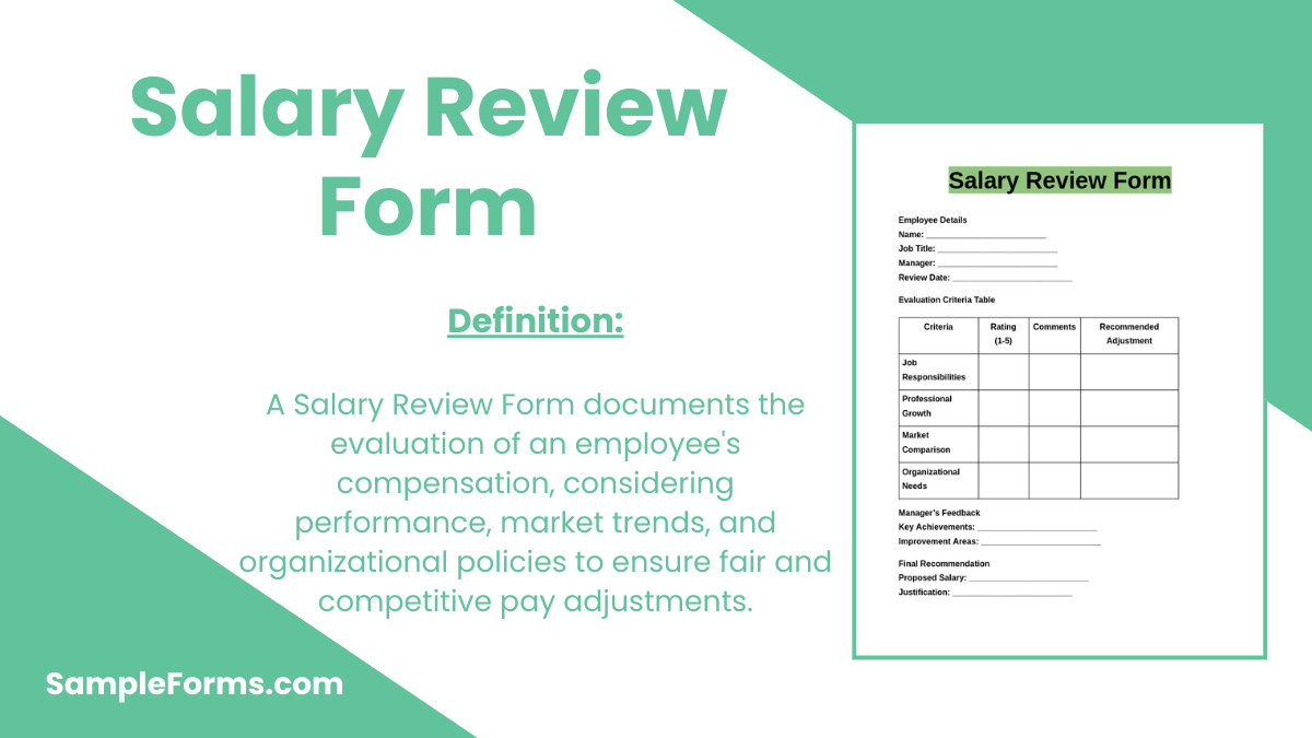 salary review form