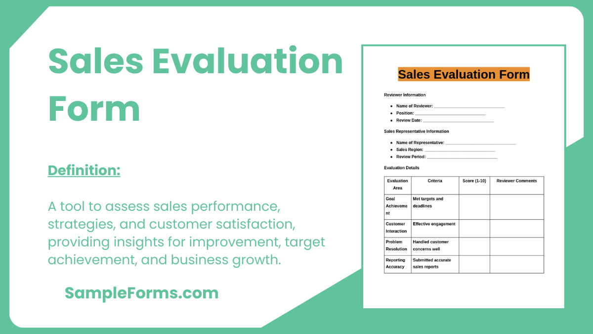 sales evaluation form