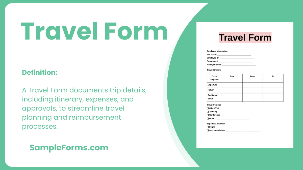 travel form