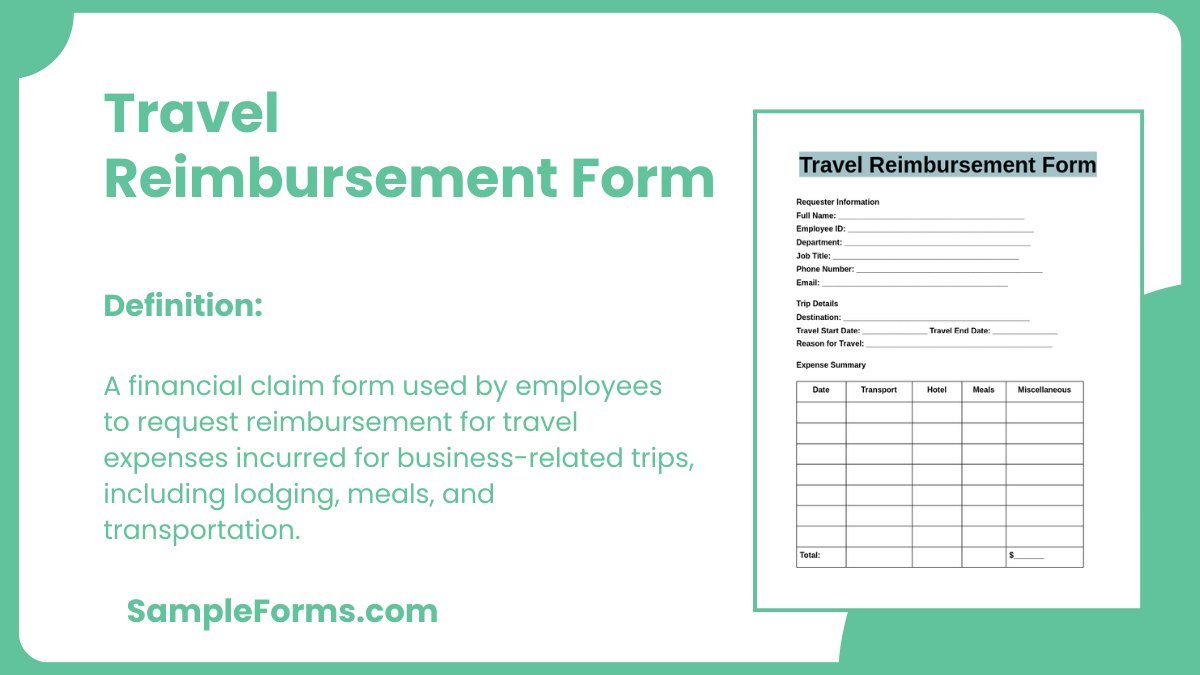 travel reimbursement form 