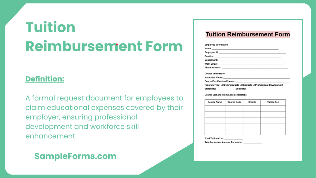 tuition reimbursement form