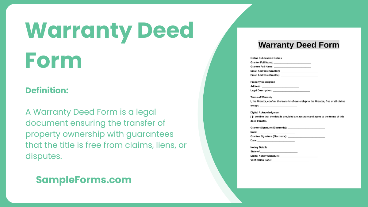 warranty deed form