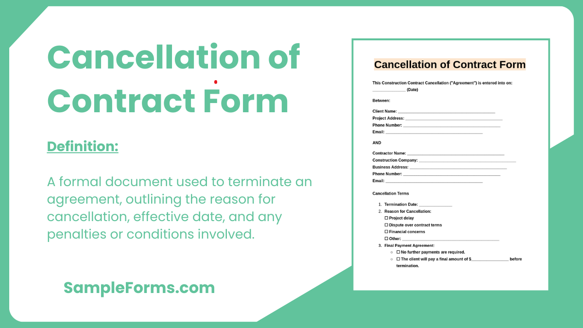 cancellation of contract form