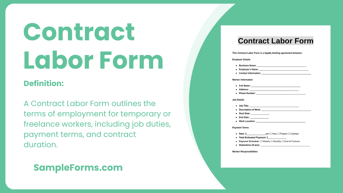 contract labor form