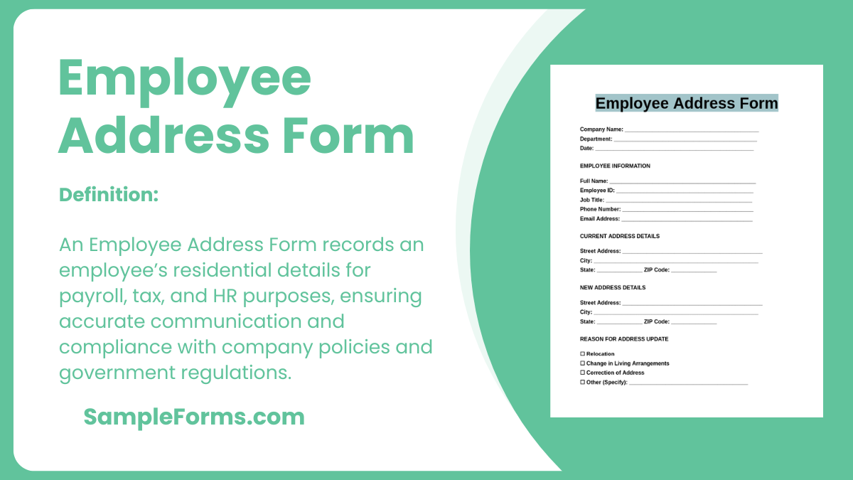 employee address form