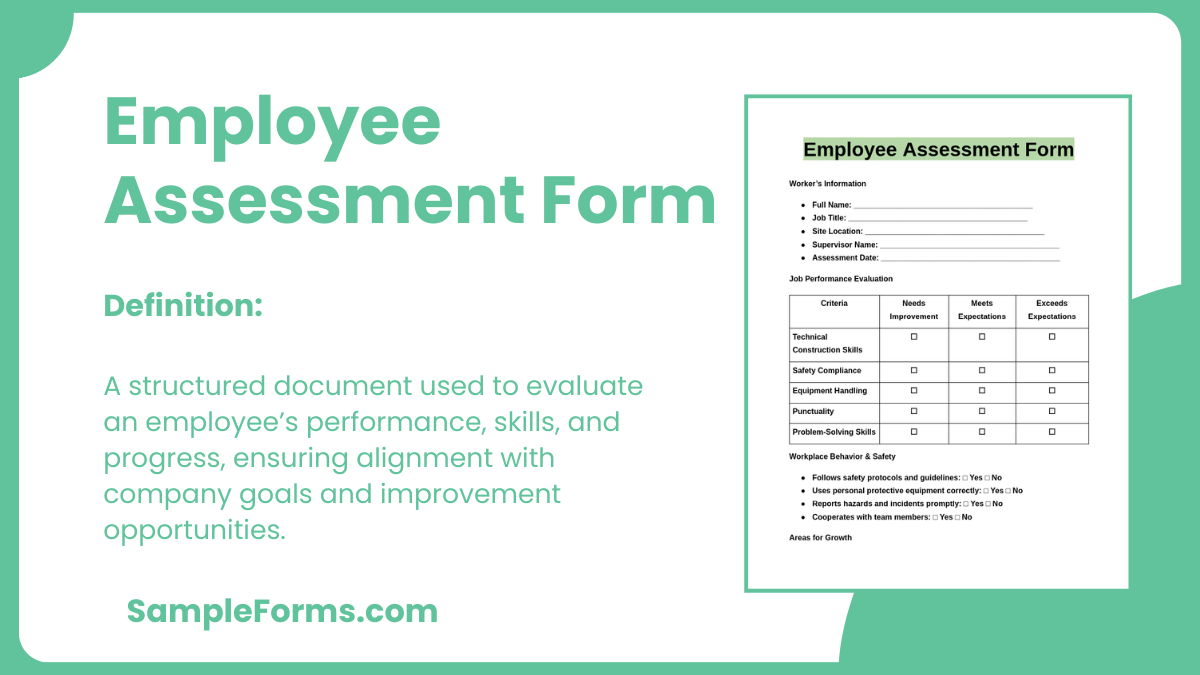 employee assessment form