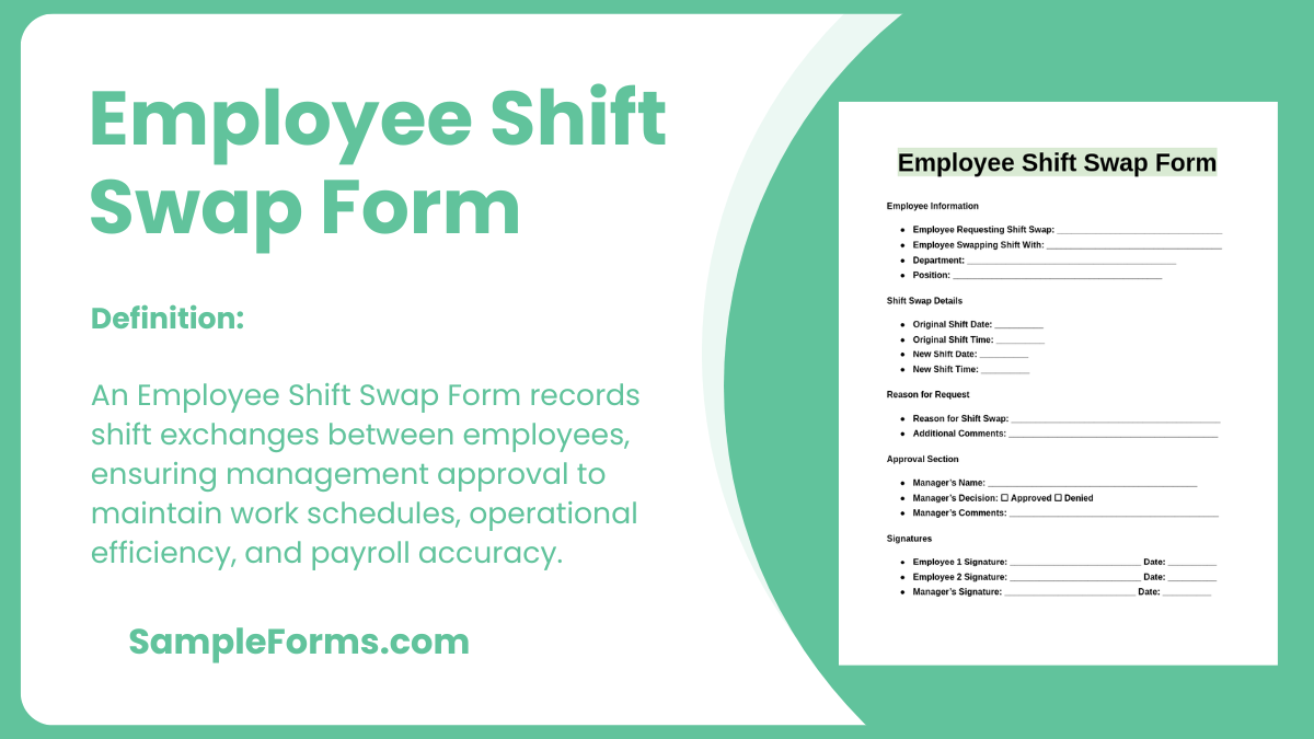 employee shift swap form