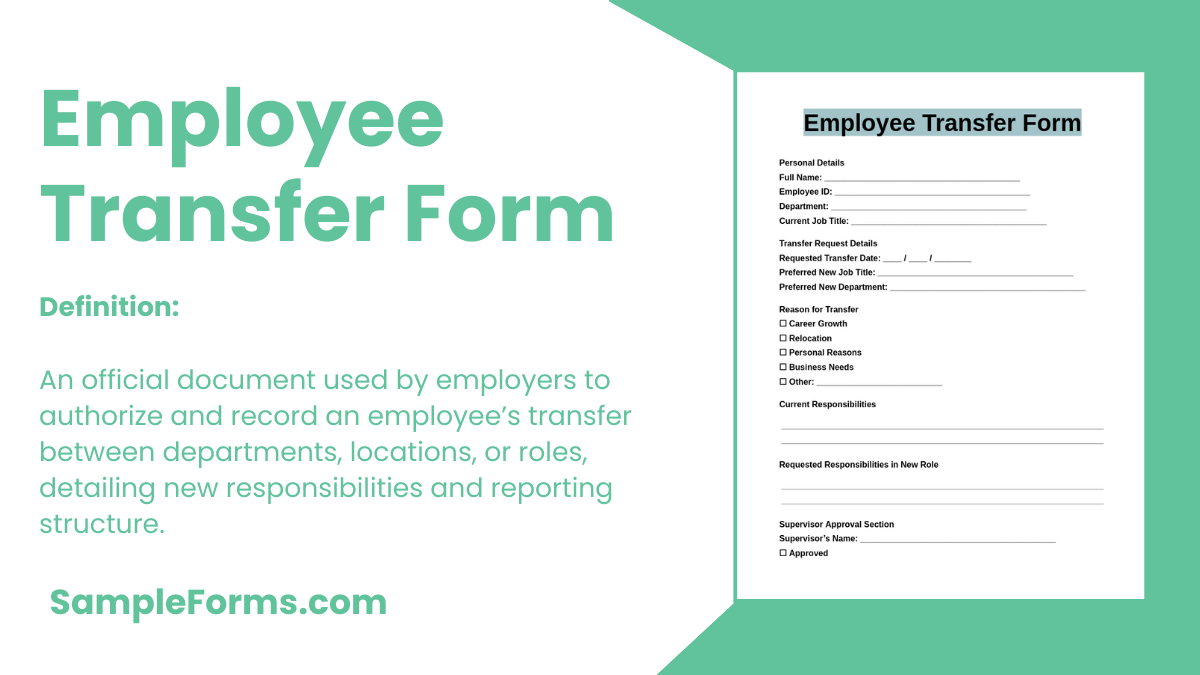 employee transfer form