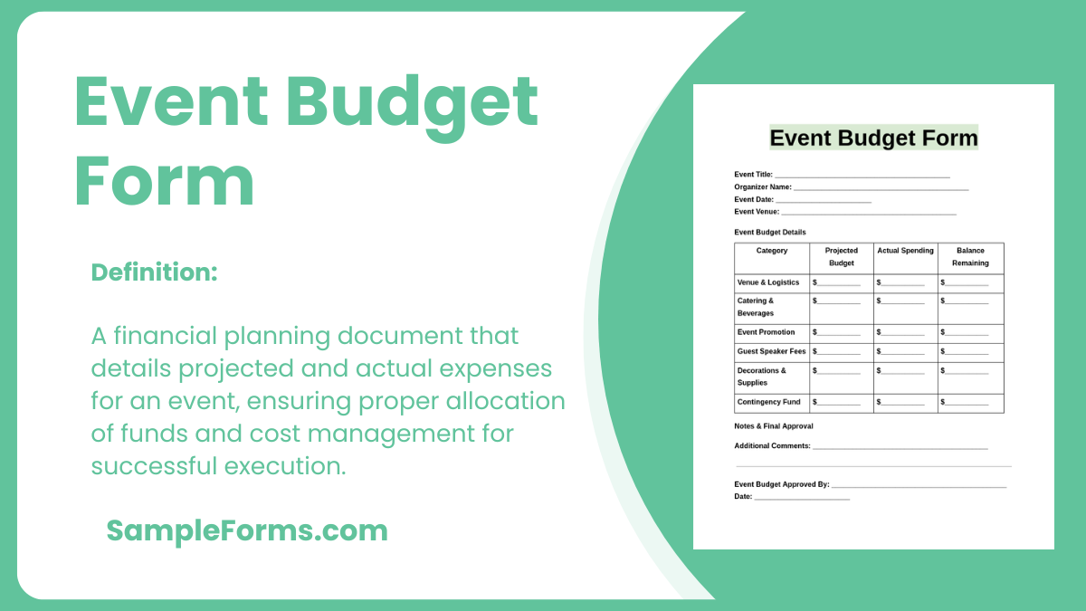 event budget form