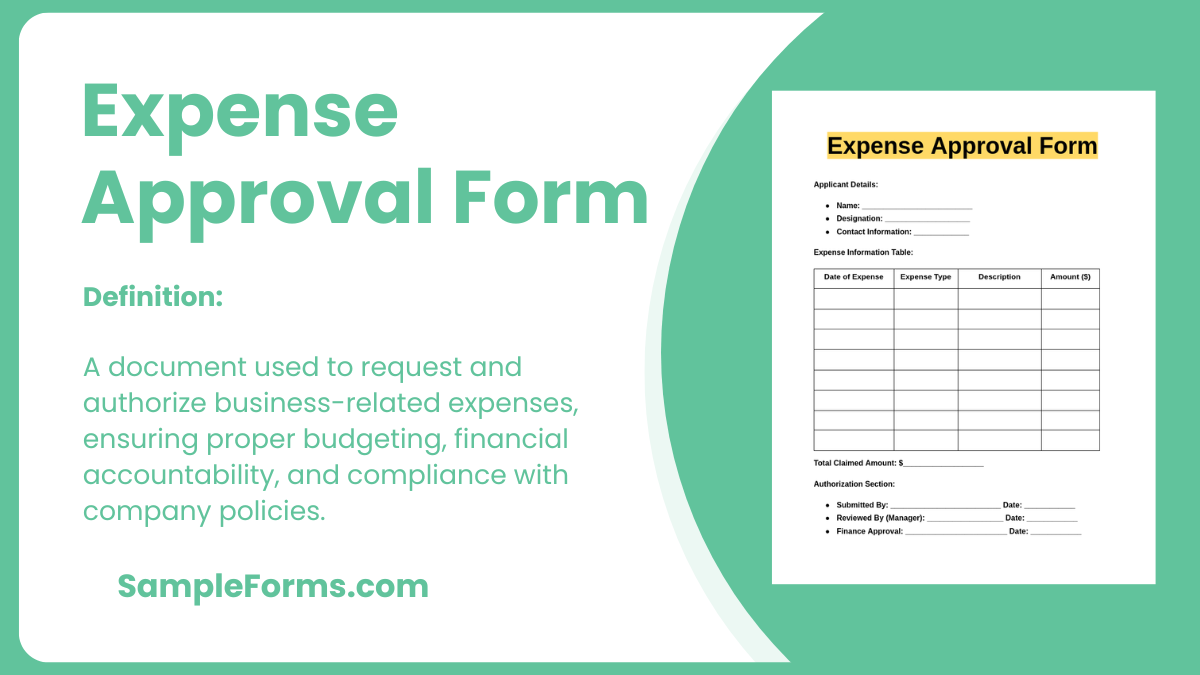 expense approval form