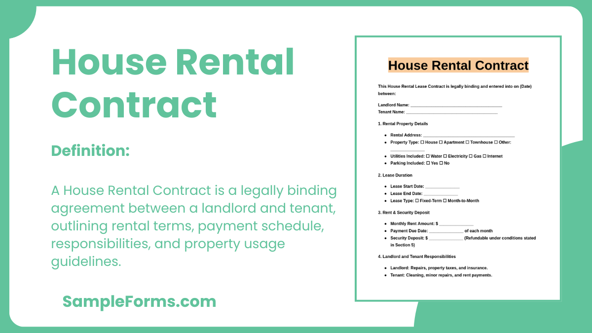 house rental contract