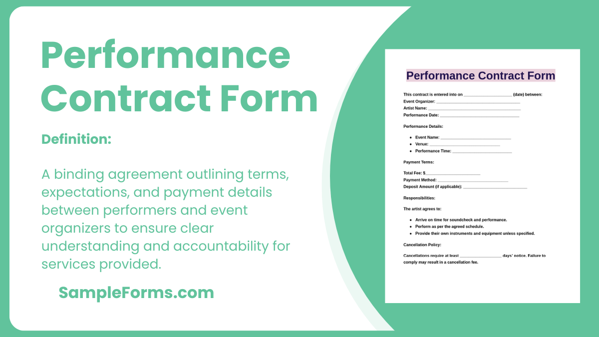 performance contract form