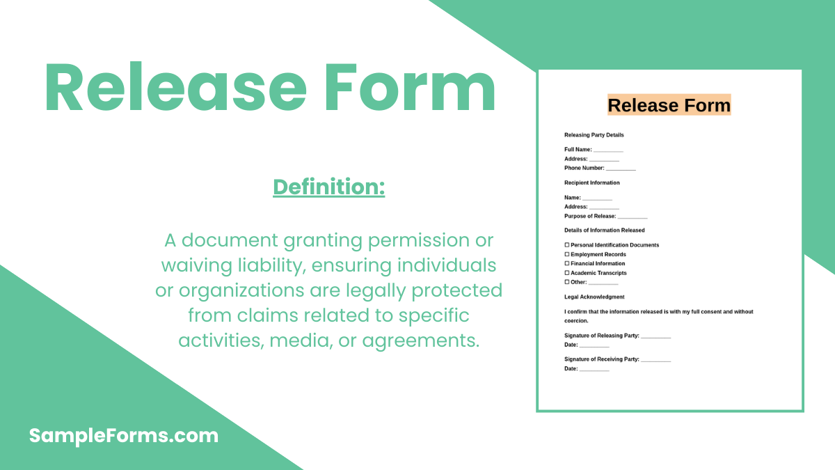 release form