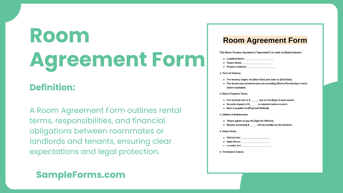 room agreement form 