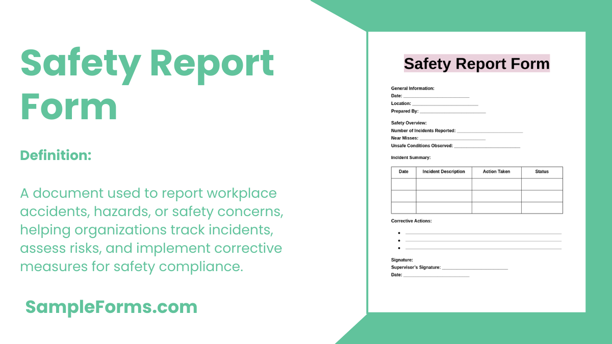 safety report form