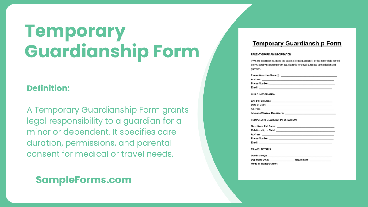 temporary guardianship form