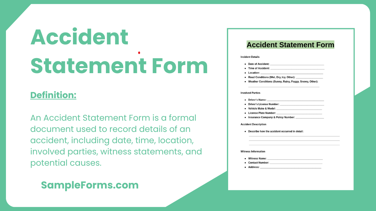 accident statement form