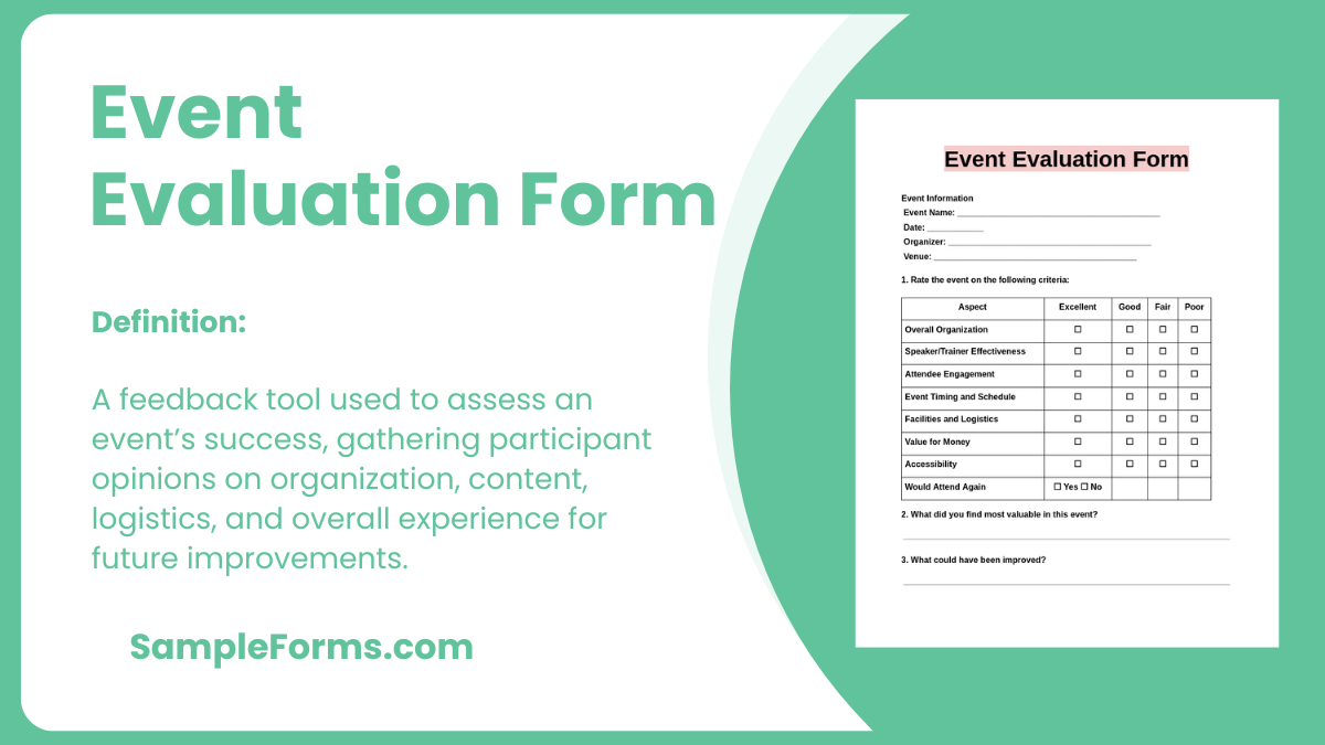 event evaluation form