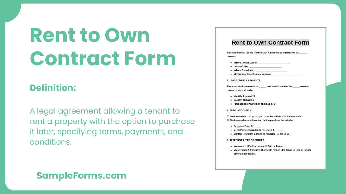 rent to own contract form